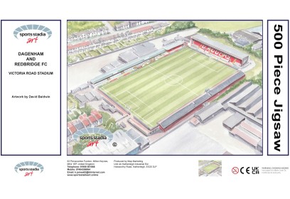 Victoria Road Stadium Fine Art Jigsaw Puzzle - Dagenham & Redbridge FC